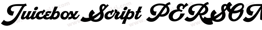 Juicebox Script PERSONAL USE Regul字体转换